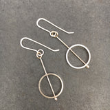 Hanging Circle Earrings