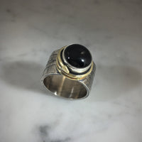 Serpent Ring with Black Onyx