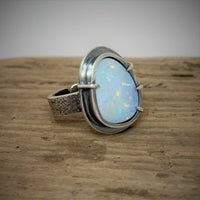 Opal Claw Ring